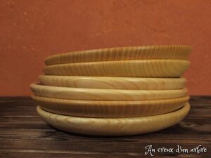 Assiette en frêne 77