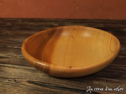 Assiette creuse en frêne-olivier – Image 2