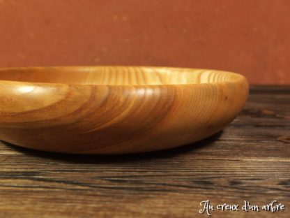 Assiette creuse en frêne-olivier – Image 3