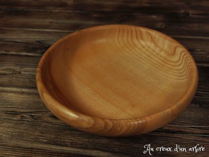 Assiette creuse en frêne-olivier – Image 2