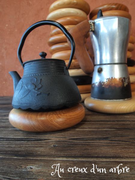 Dessous De Plat En Bois Pliable Forme Arbre - Pour Casseroles Et Poêles Chaudes, Décoration Noël