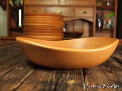 Assiette creuse en poirier – Image 4
