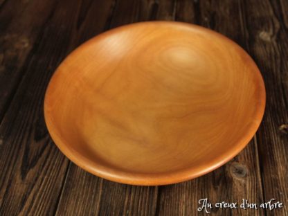 Assiette creuse en poirier – Image 2