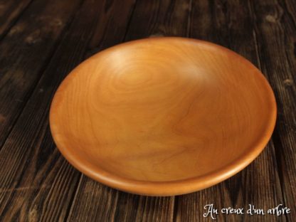 Assiette creuse en poirier – Image 3