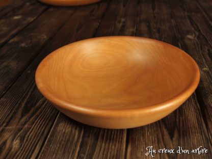 Assiette creuse en poirier – Image 4