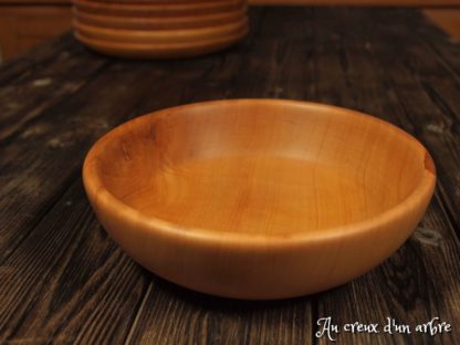 Assiette creuse en poirier – Image 3