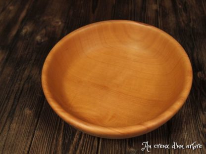 Assiette creuse en poirier – Image 2