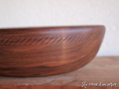 Assiette creuse en noyer – Image 3