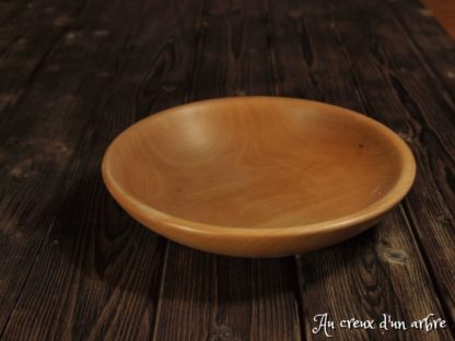 Assiette creuse en poirier – Image 4