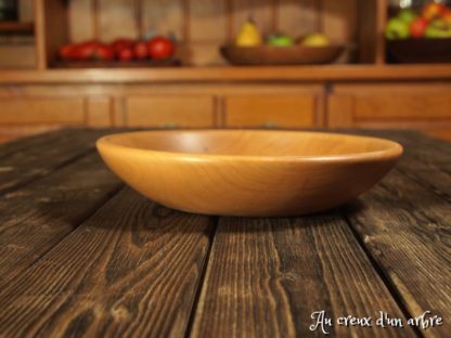 Assiette creuse en poirier – Image 3
