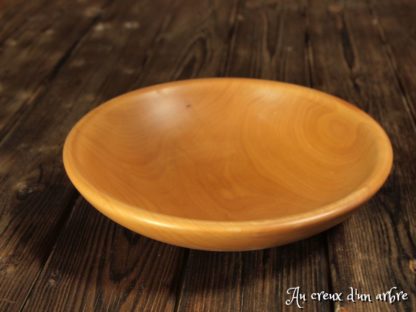 Assiette creuse en poirier – Image 2