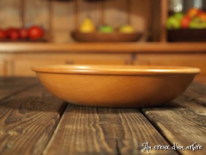 Assiette creuse en poirier – Image 3
