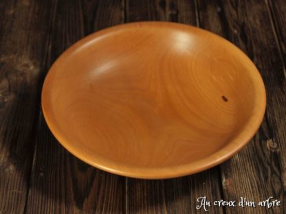 Assiette creuse en poirier – Image 2