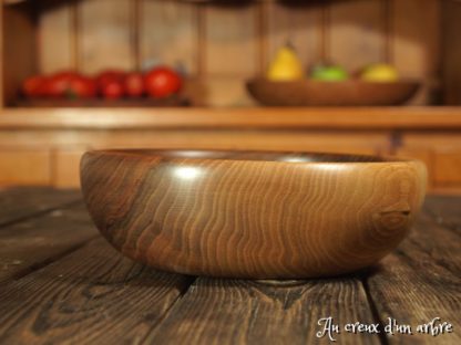 Assiette creuse en noyer – Image 2