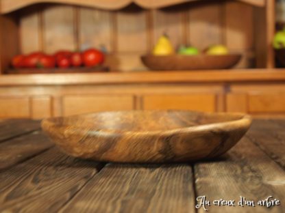 Assiette mi-creuse en noyer – Image 3