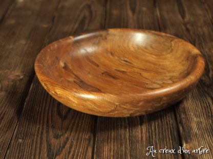 Assiette mi-creuse en noyer – Image 4