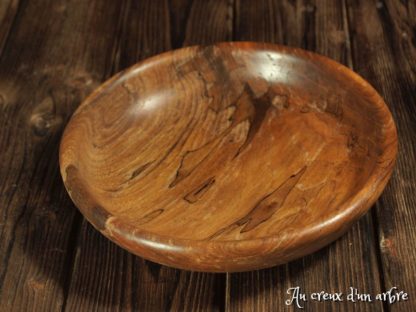 Assiette mi-creuse en noyer – Image 3