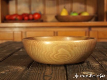 Assiette creuse en noyer – Image 2