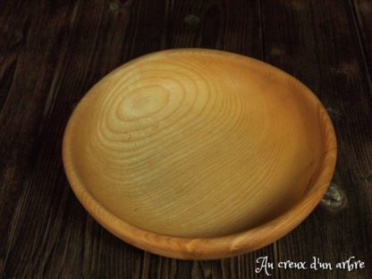 Assiette creuse en frêne-olivier – Image 2