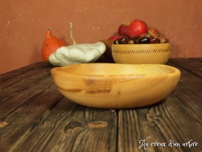 Assiette creuse en frêne-olivier – Image 3