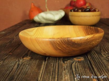 Assiette creuse en frêne-olivier – Image 4
