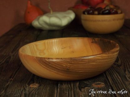 Assiette creuse en frêne-olivier – Image 2