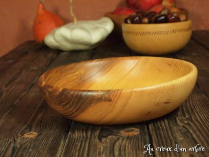 Assiette creuse en frêne-olivier – Image 3