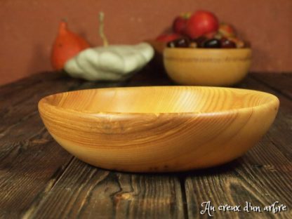 Assiette creuse en frêne-olivier – Image 2