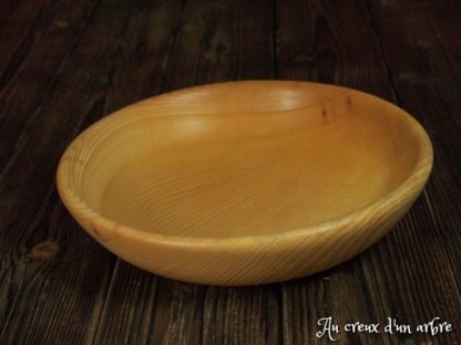 Assiette creuse en frêne-olivier – Image 2