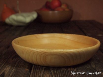 Assiette creuse en frêne-olivier – Image 4