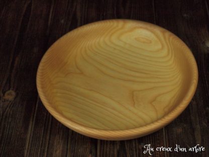 Assiette creuse en frêne