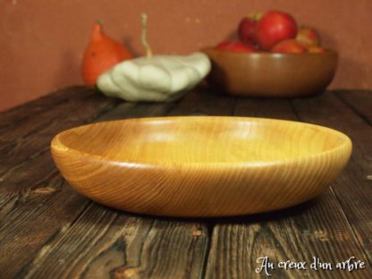 Assiette creuse en frêne