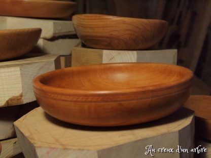 Assiette creuse en poirier – Image 4