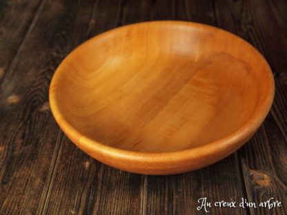 Assiette creuse en poirier – Image 3