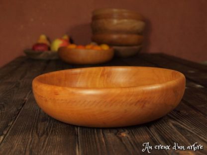 Assiette creuse en poirier – Image 2