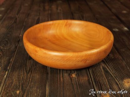 Assiette creuse en poirier – Image 3