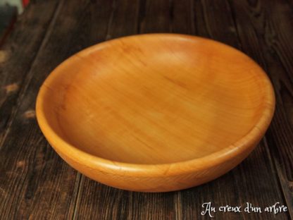 Assiette creuse en poirier – Image 5