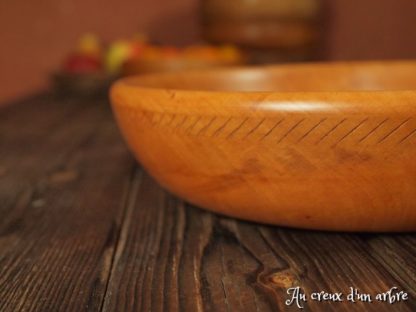Assiette creuse en poirier – Image 2
