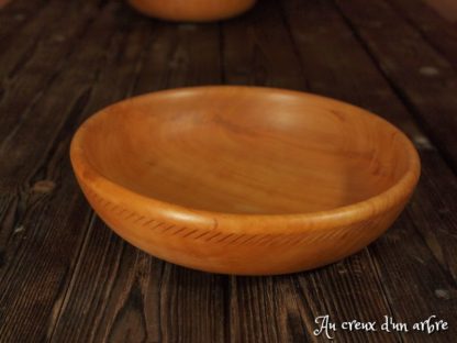 Assiette creuse en poirier – Image 3