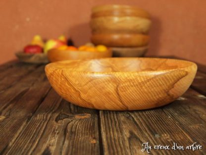 Assiette creuse en frêne-olivier – Image 6