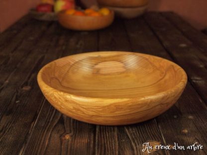 Assiette creuse en frêne-olivier – Image 2