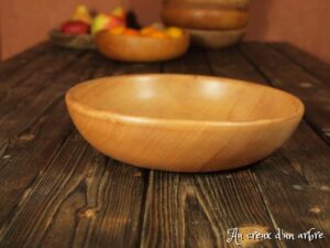 Assiette creuse en pommier 480