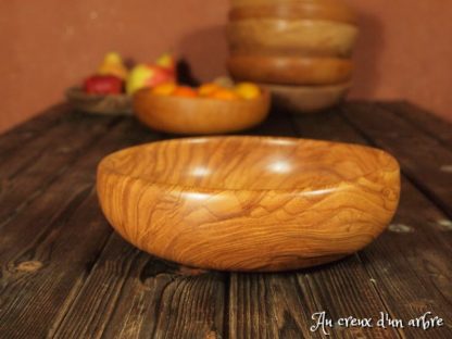 Assiette creuse en frêne-olivier – Image 3
