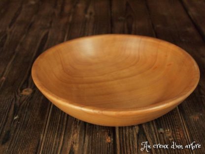 Assiette creuse en pommier – Image 3