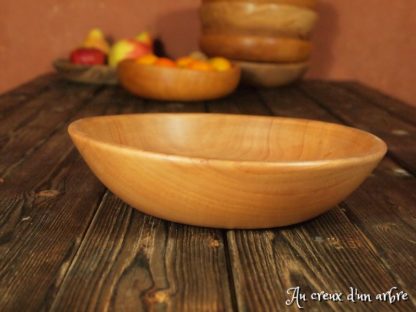 Assiette creuse en pommier – Image 4