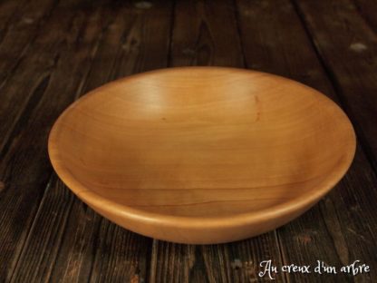 Assiette creuse en pommier – Image 2