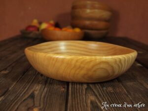 Assiette creuse en frêne 485