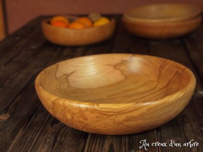 Assiette creuse en frêne-olivier – Image 7