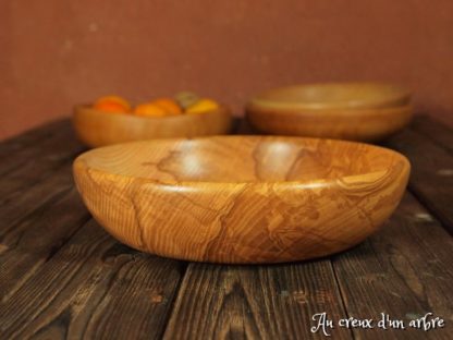 Assiette creuse en frêne-olivier – Image 6