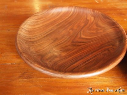 Lot de 2 assiettes plates en noyer pour Anne-Marie – Image 5